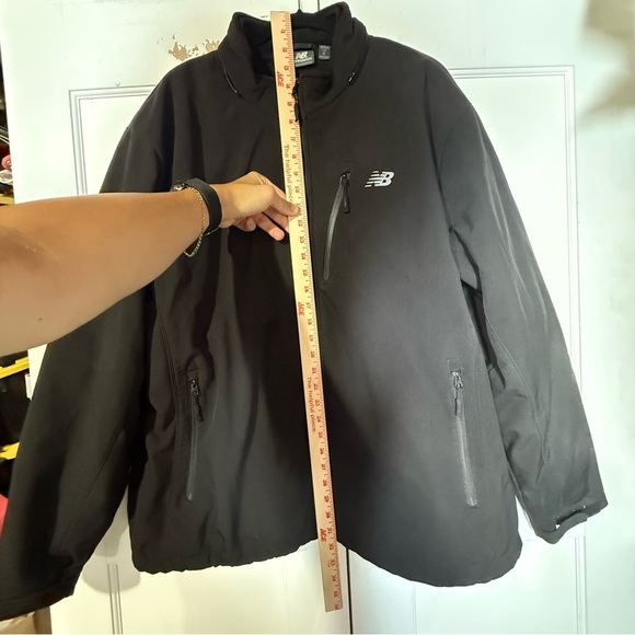 New Balance 2-in-1 Windbreaker and Fleece Jacket Black Size XL Full Zip - Picture 3 of 9